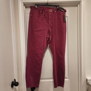 Liz Claiborne Womens  Straight Leg High-Rise Pants Size Size 18 CURVY SKINNY